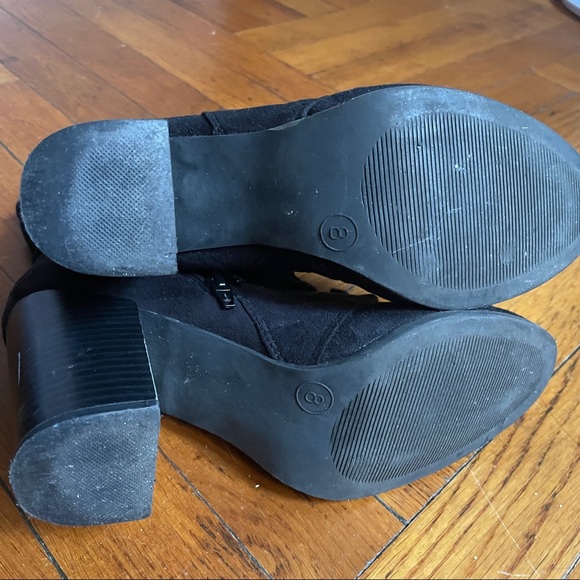 Lace up booties black faux suede - Picture 4 of 4